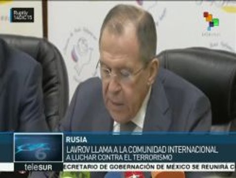 Sergei Lavrov: Sólo unidos podremos tener éxito contra el terrorismo