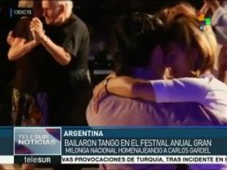 Celebran argentinos la Gran Milonga Nacional en honor a Gardel