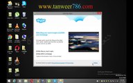 How to skype install in Computer tutorial in Urdu by tanweer786.com
