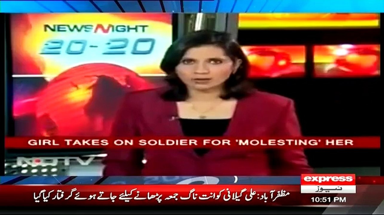Ahmed Qureshi Showing The Video Of Indian Army Harassing Girl