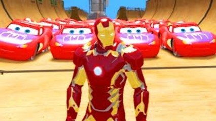 Nursery Rhyme Old MacDonald had a farm w/ Super Hero Iron Man & Disney Lightning McQueen C