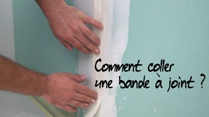 Comment coller une bande à joint entre deux plaques de BA 13 ?