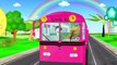 Wheels On The Bus Go Round And Round - 3D Animation Kids Songs | Nursery Rhymes for Child