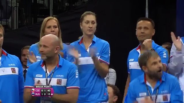 Karolina Pliskova v Maria Sharapova fed cup 2015 final at paribas highlights