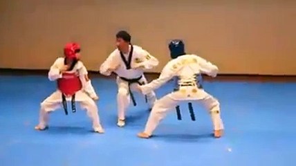Taekwondo Match Turns Into Dance Battle....Very Funny