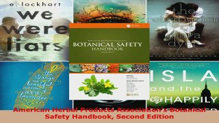 Download  American Herbal Products Associations Botanical Safety Handbook Second Edition PDF Free