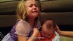 Little girl sad her brother must grow up-Probably the cutest and funniest thing you will see-Share to bring some smile