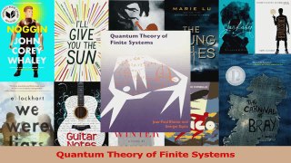 PDF Download  Quantum Theory of Finite Systems Download Full Ebook