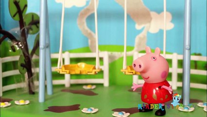 Play-Doh Peppa Pig collage 4K resolution GlitterGlider dolls