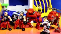 Imaginext Batman Batdog Ace & Superman Superdog with Batbot Save Transformers Rescue Bot f