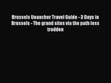 Brussels Unanchor Travel Guide - 3 Days in Brussels - The grand sites via the path less trodden