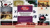 Read  Biochemistry and Genetics PreTest SelfAssessment and Review Biochemistry  Genetics PDF Online