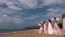 Bright Pink Full Length Bridesmaid Dresses - Shooting Titbits(part 17)