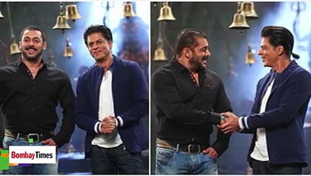Bigg Boss 9 _ Salman Khan ROMANCES Shahrukh Khan in Gerua Song From Dilwale