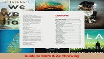 Download  Guide to Knife  Ax Throwing Ebook Free