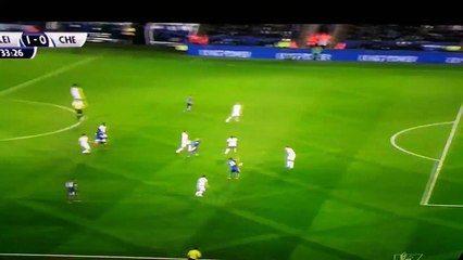 Jamie Vardy goal for Leicester City vs Chelsea 1-0