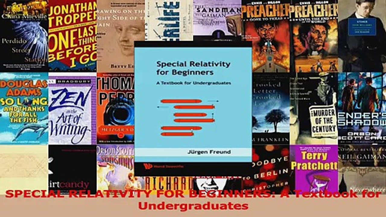 PDF Download  SPECIAL RELATIVITY FOR BEGINNERS A Textbook for Undergraduates Read Full Ebook