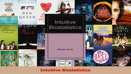 Intuitive Biostatistics Read Online