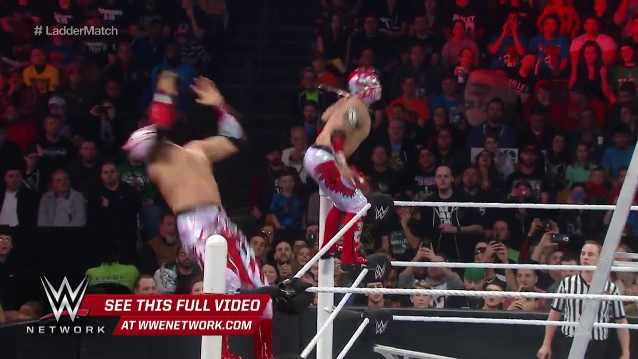 WWE Network- The Usos vs. Lucha Dragons vs. The New Day- WWE TLC 2015