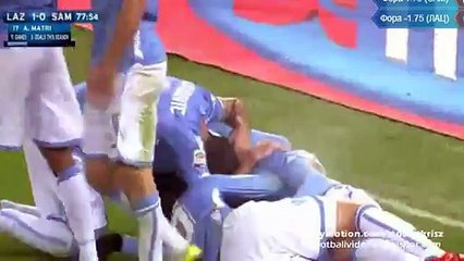 1-0 Alessandro Matri Goal - Lazio v. Sampdoria 14.12.2015