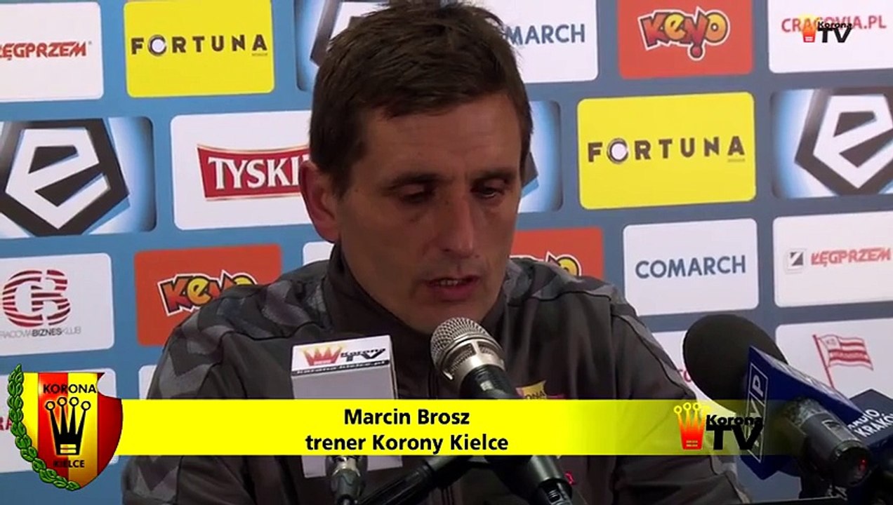 Marcin Brosz po meczu Cracovia 2 - 2 Korona Kielce (14.12.2015)