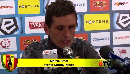 Marcin Brosz po meczu Cracovia 2 - 2 Korona Kielce (14.12.2015)