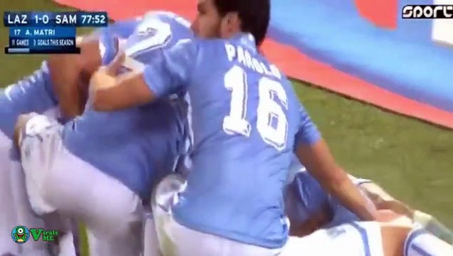Alessandro Matri Goal - Lazio vs Sampdoria 1-0 Serie A 14122015