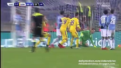 Ervin Zukanovic 1:1 Free-Kick | Lazio v. Sampdoria 14.12.2015