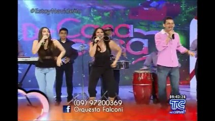 DCEC:  Falconí Jr. puso a bailar a todos en el programa.