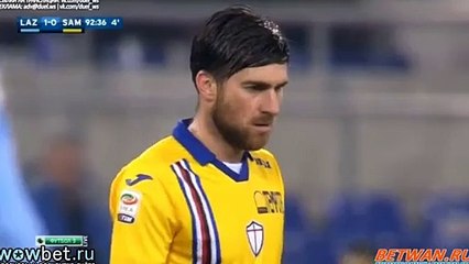 Ervin Zukanović Goal - Lazio 1 - 1 Sampdoria - 14_12_2015