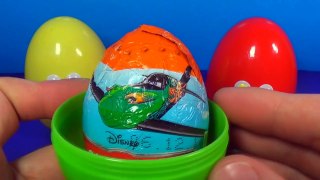 Surprise eggs with eyes! Unboxing 3 surprise eggs Disney PLANES For Kids For BABY mymillionTV