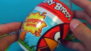 BIG ANGRY BIRDS surprise egg! Unboxing 3 Angry Birds eggs surprise For Kids For BABY mymillionTV