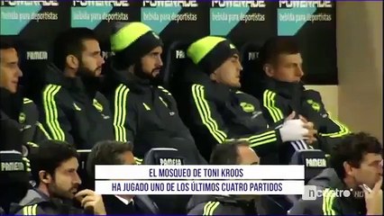 Toni Kroos enfadado, se fue del banquillo antes de que terminara el partido ante el Villarreal