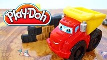 Play Doh Diggin Rigs Chuck the Dump Truck Grinding Gravel Yard Toy Playset Review