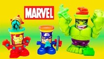Play Doh Smashdown Hulk Can Heads Featuring Iron Man From Marvel the Avengers Superheroes