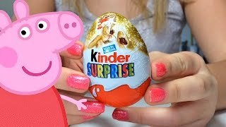 Peppa Pig Toys and Kinder Surprise Eggs Christmas for Kids