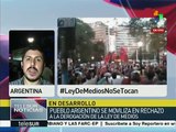 Medios privados silencian movilización popular en Argentina