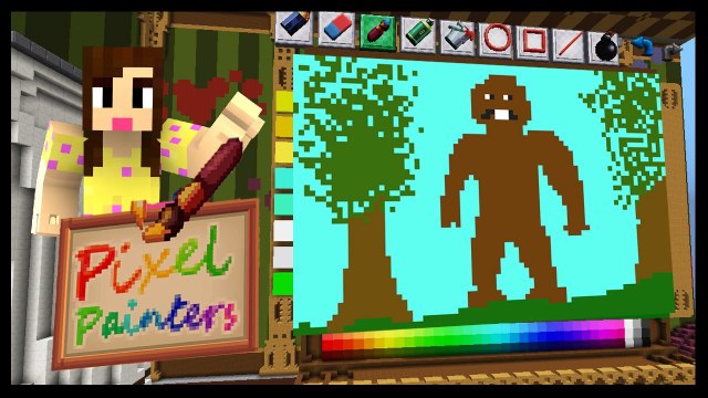 CHIPMUNK BIGFOOT - PIXEL PAINTERS - Minecraft Mini-Game w/Biggs87x