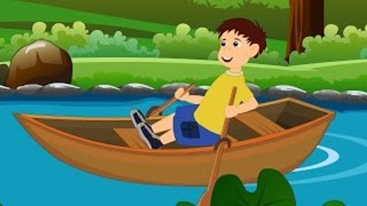 Row Row Row Your Boat | Row Row Row Your Boat Nursery Rhyme With Lyrics