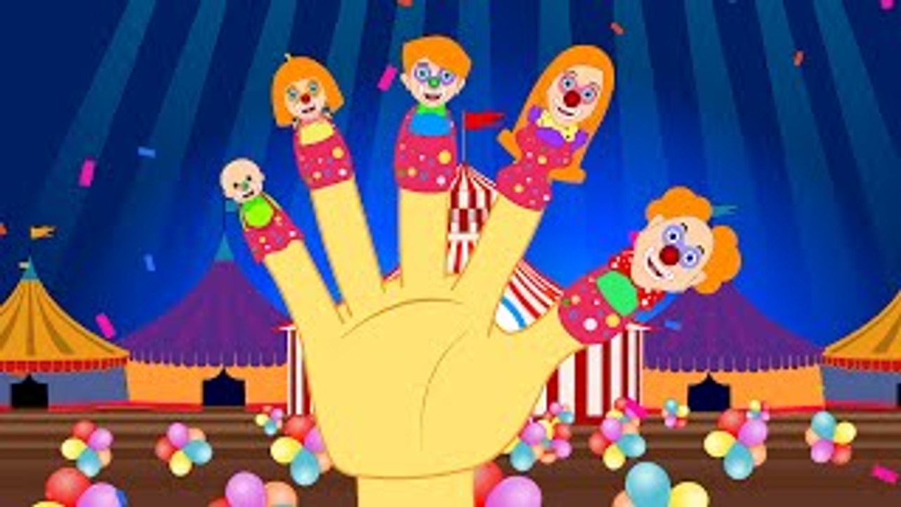 Clown Finger Family | Finger Family Nursery Rhyme