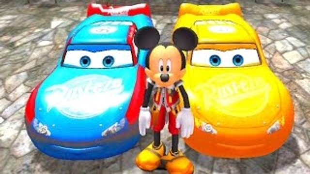 Mickey Mouse Frozen Elsa and Anna & Disney Cars Lightning McQueen Colors Nursery Rhymes (K