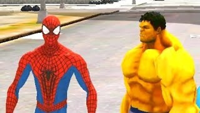 Spiderman & Yellow Hulk Having Fun Disney Pixar Cars Lightning McQueen Colors Nursery Rhym