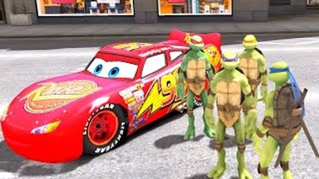 Disney Pixar Cars Ninja Turtles TMNT with Nursery Rhymes & Lightning McQueen Kids Songs