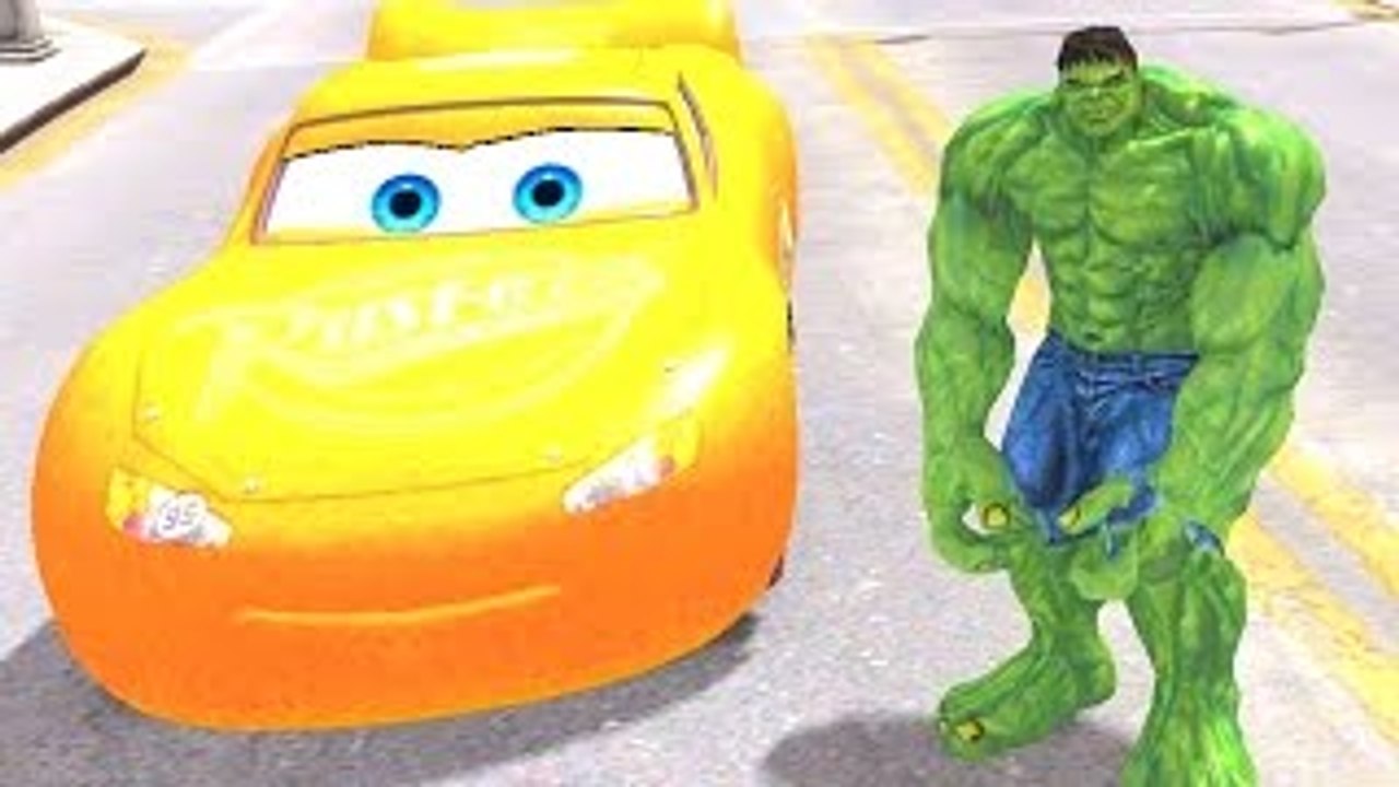 HULK Smash Party! Nursery Rhymes for Children Disney Cars Lightning McQueen (Kids Songs)