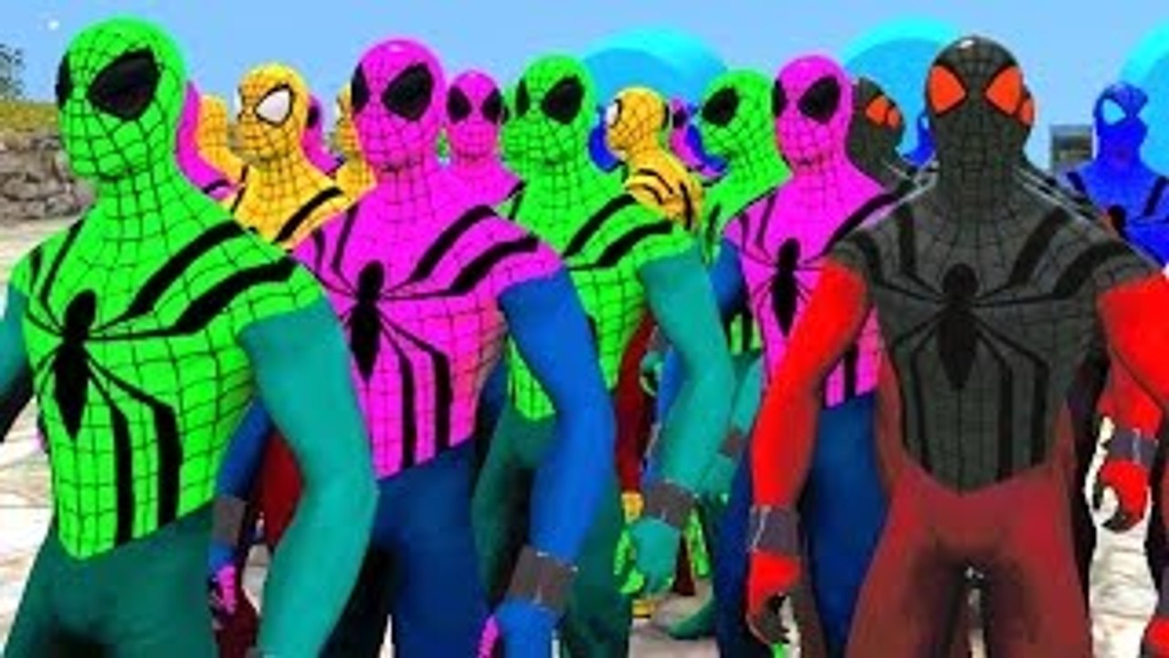 Spiderman Colors Disney Pixar Cars | Nursery Rhymes Old MacDonald & More Kids Songs