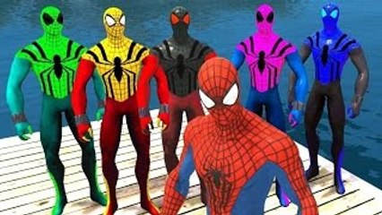Nursery Rhymes Spiderman Colors & Disney Pixar Cars (Songs for Children with Action)