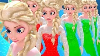 Queen Elsa Disney Frozen Colors & Disney Cars Pixar Ramone and Lightning McQueen Video for