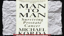 Man to Man  Surviving Prostate Cancer