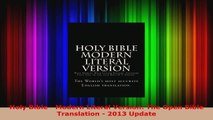 Read  Holy Bible  Modern Literal Version The Open Bible Translation  2013 Update EBooks Online