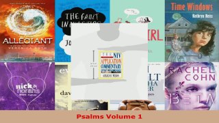 Read  Psalms Volume 1 Ebook Free